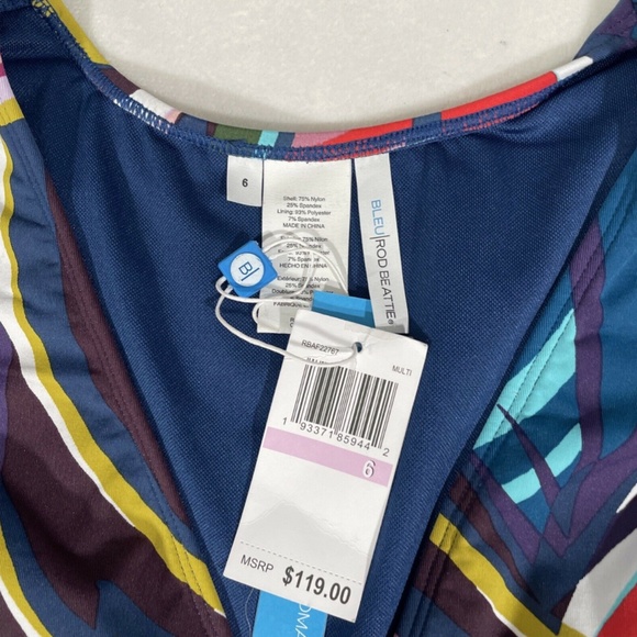 NWT‎ Bleu Rod Beattie [ 6 ] Absolutely Fabulous One Piece Swimsuit - Picture 6 of 12